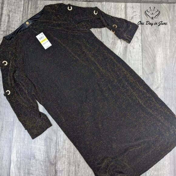 JM Collection Grommet Sleeve Sheath Dress Size M - Picture 3 of 3